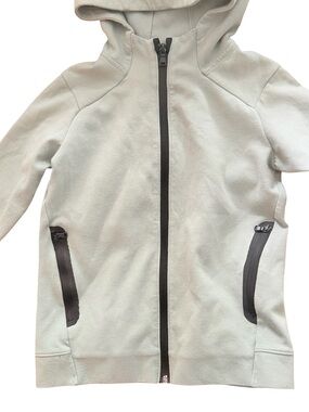 Kids Light green Hooded Pullover Sweatshirt